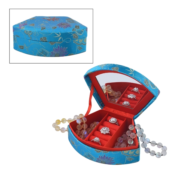 Mini anti tarnish Asian inspired jewelry box - Picture 2 of 5